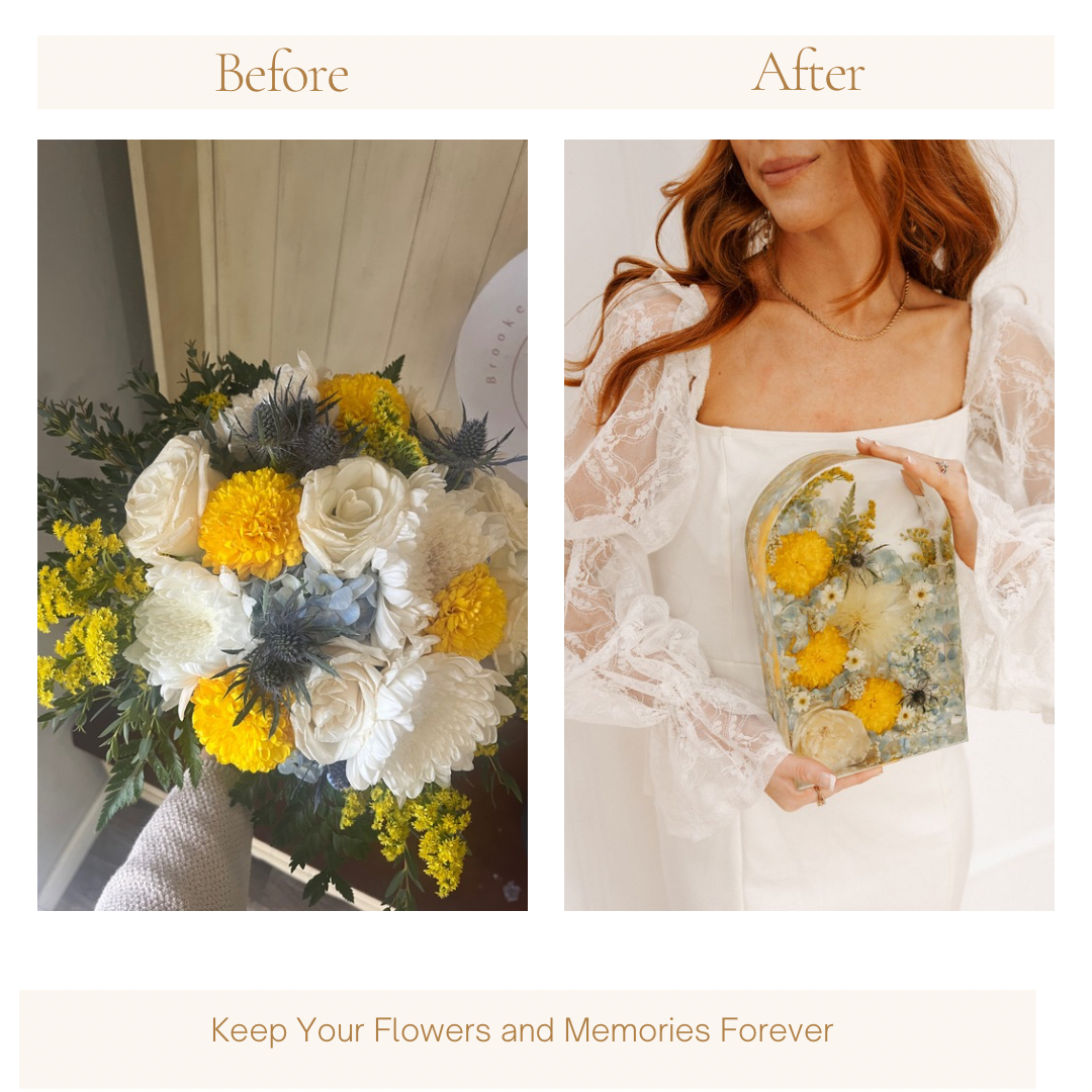 Floral preservation gift card